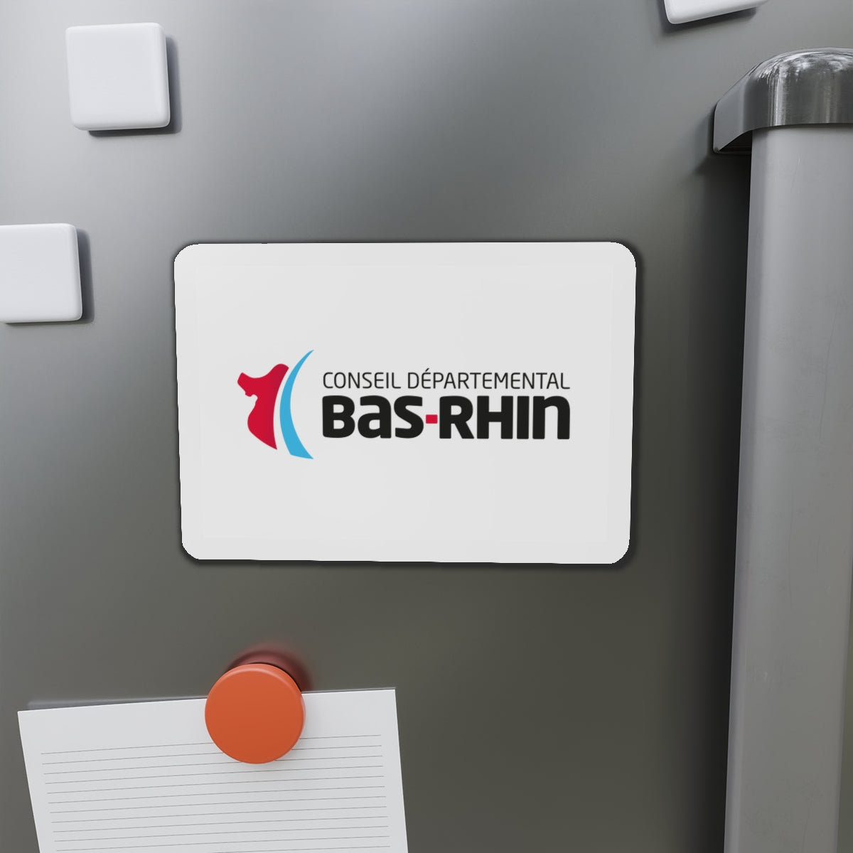 Flag of Bas Rhin France - Die-Cut Magnet-The Sticker Space