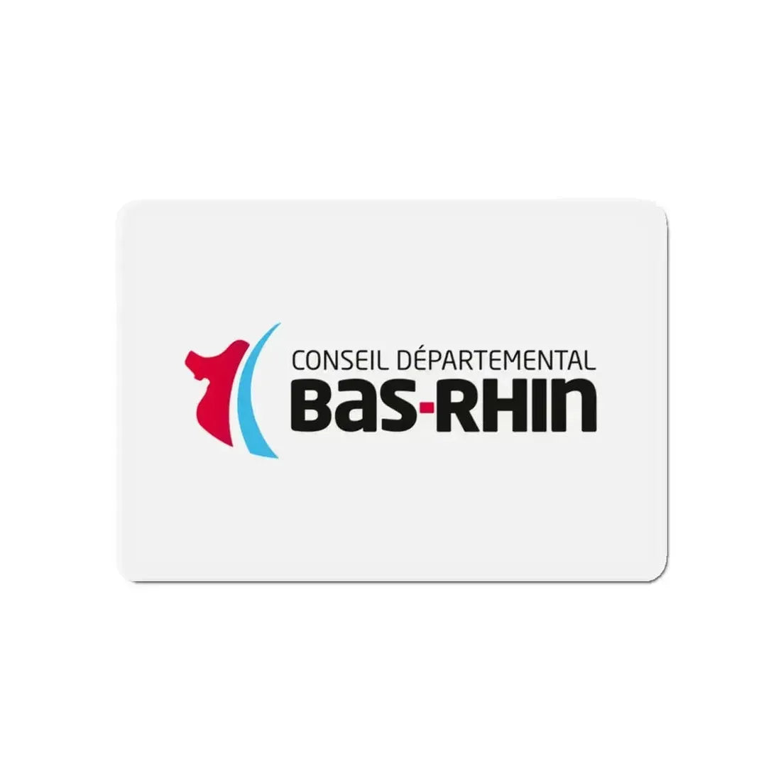 Flag of Bas Rhin France - Refrigerator Magnet 4 Inch - The Sticker Space