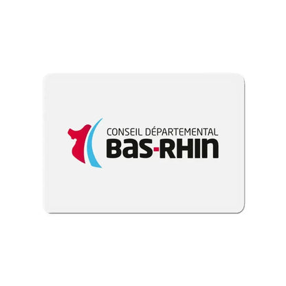 Flag of Bas Rhin France - Refrigerator Magnet 4 Inch - The Sticker Space