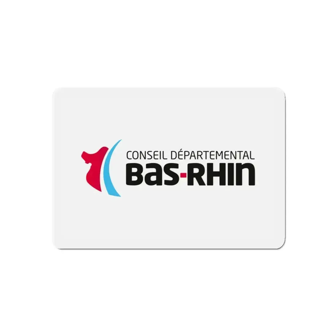 Flag of Bas Rhin France - Refrigerator Magnet 5 Inch - The Sticker Space