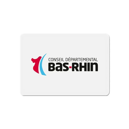 Flag of Bas Rhin France - Refrigerator Magnet 5 Inch - The Sticker Space