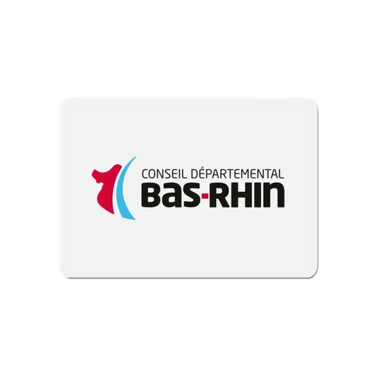 Flag of Bas Rhin France - Refrigerator Magnet 6 Inch - The Sticker Space