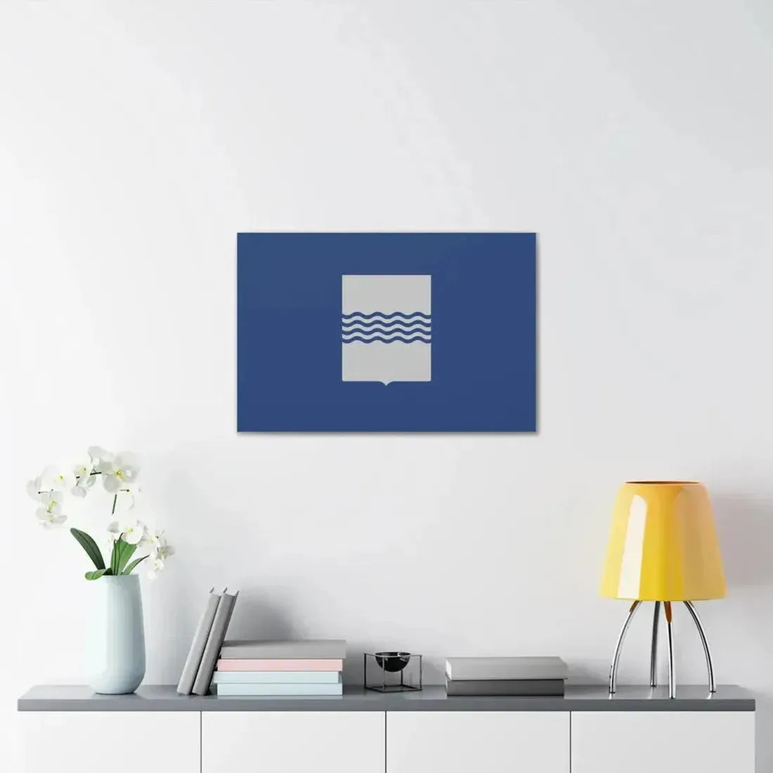 Flag of Basilicata Italy - Canvas Wall Art - The Sticker Space