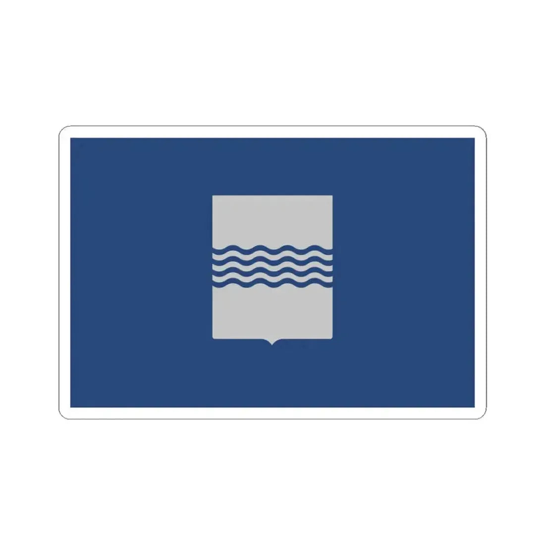 Flag of Basilicata Italy - STICKER Vinyl Kiss-Cut Decal 4 Inch White - The Sticker Space