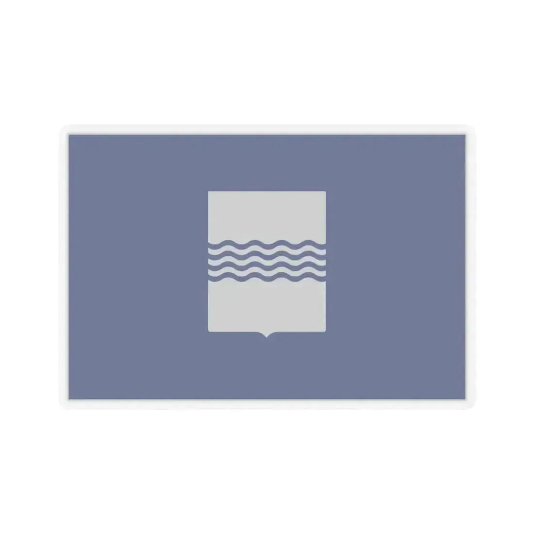 Flag of Basilicata Italy - STICKER Vinyl Kiss-Cut Decal 6 Inch Transparent - The Sticker Space