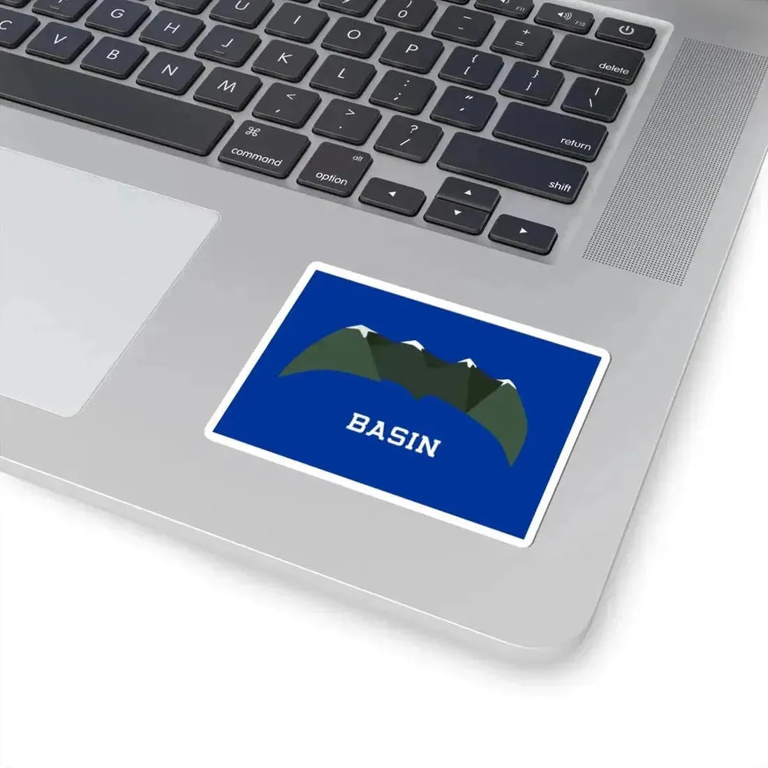 Flag of Basin Wyoming (United States) STICKER Vinyl Kiss-Cut Decal - The Sticker Space