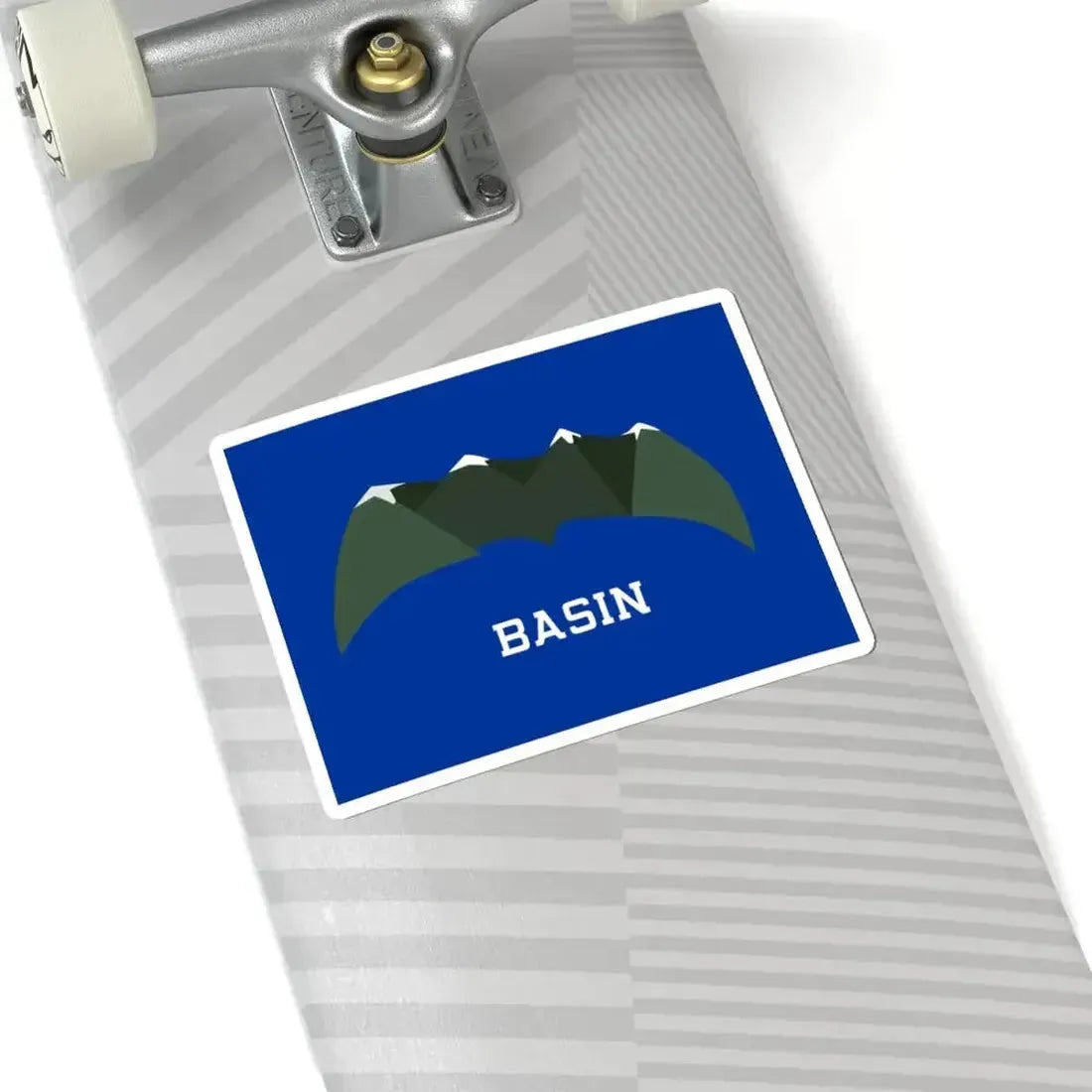 Flag of Basin Wyoming (United States) STICKER Vinyl Kiss-Cut Decal - The Sticker Space