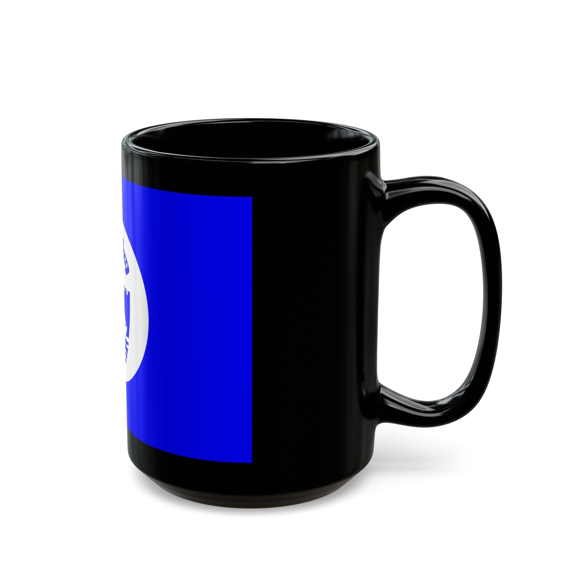 Flag of Bat Yam Israel - Black Coffee Mug-The Sticker Space