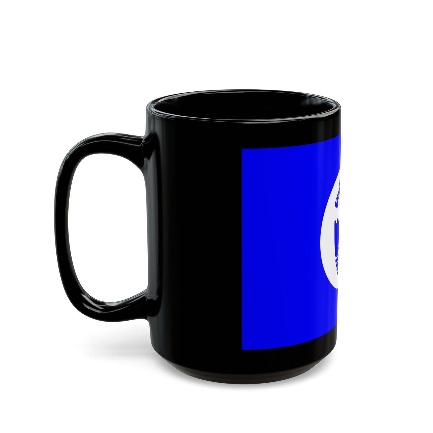 Flag of Bat Yam Israel - Black Coffee Mug-The Sticker Space