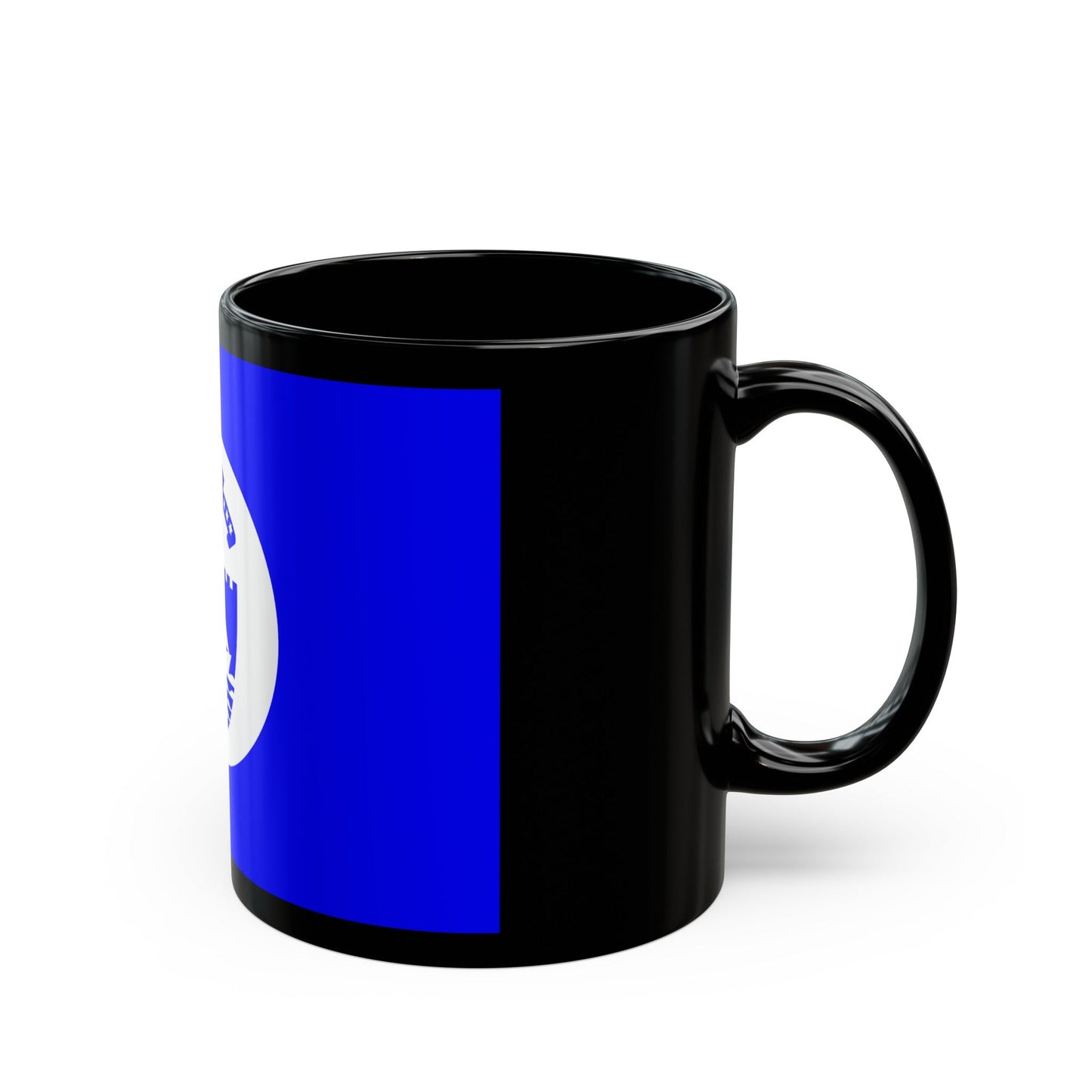 Flag of Bat Yam Israel - Black Coffee Mug-The Sticker Space