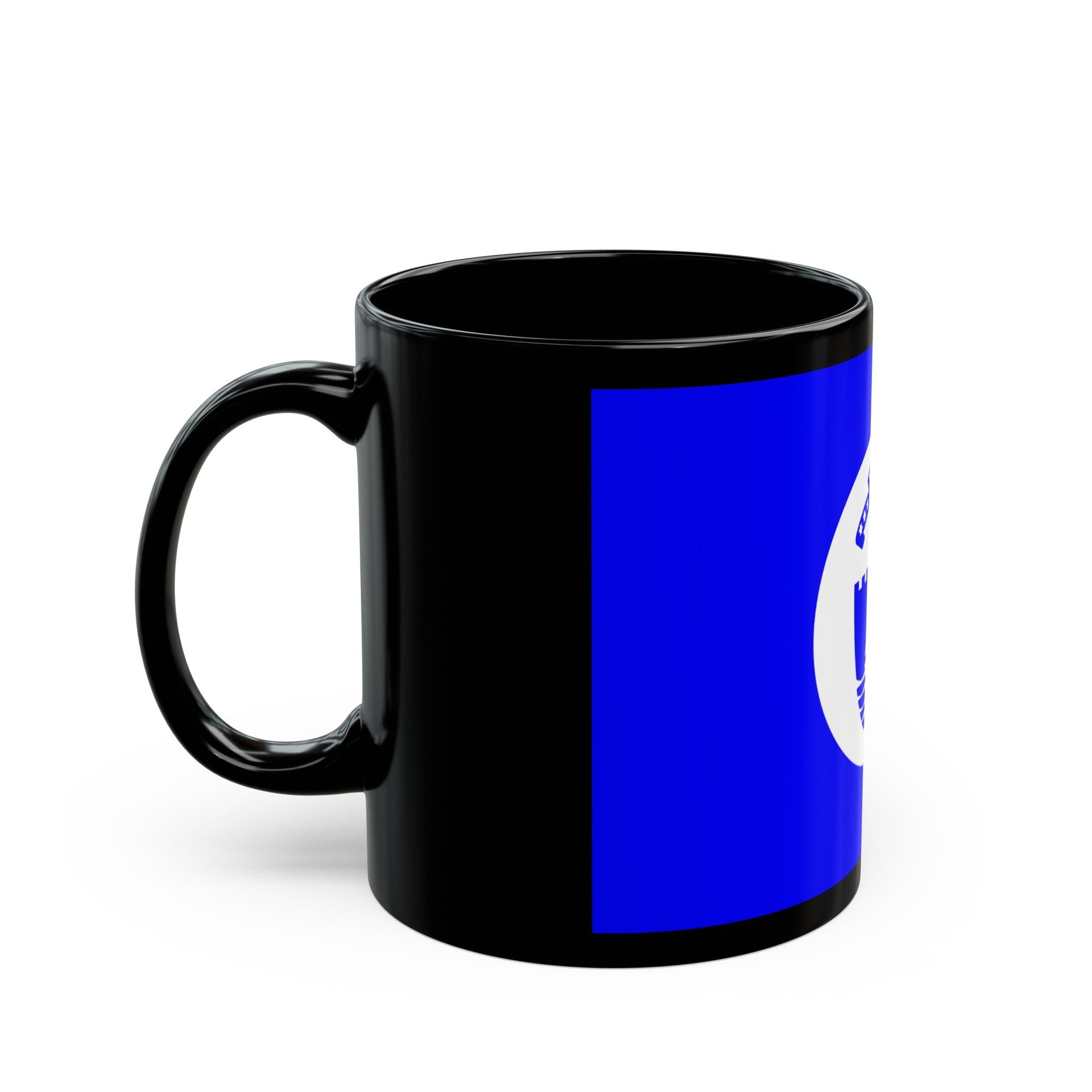 Flag of Bat Yam Israel - Black Coffee Mug-The Sticker Space