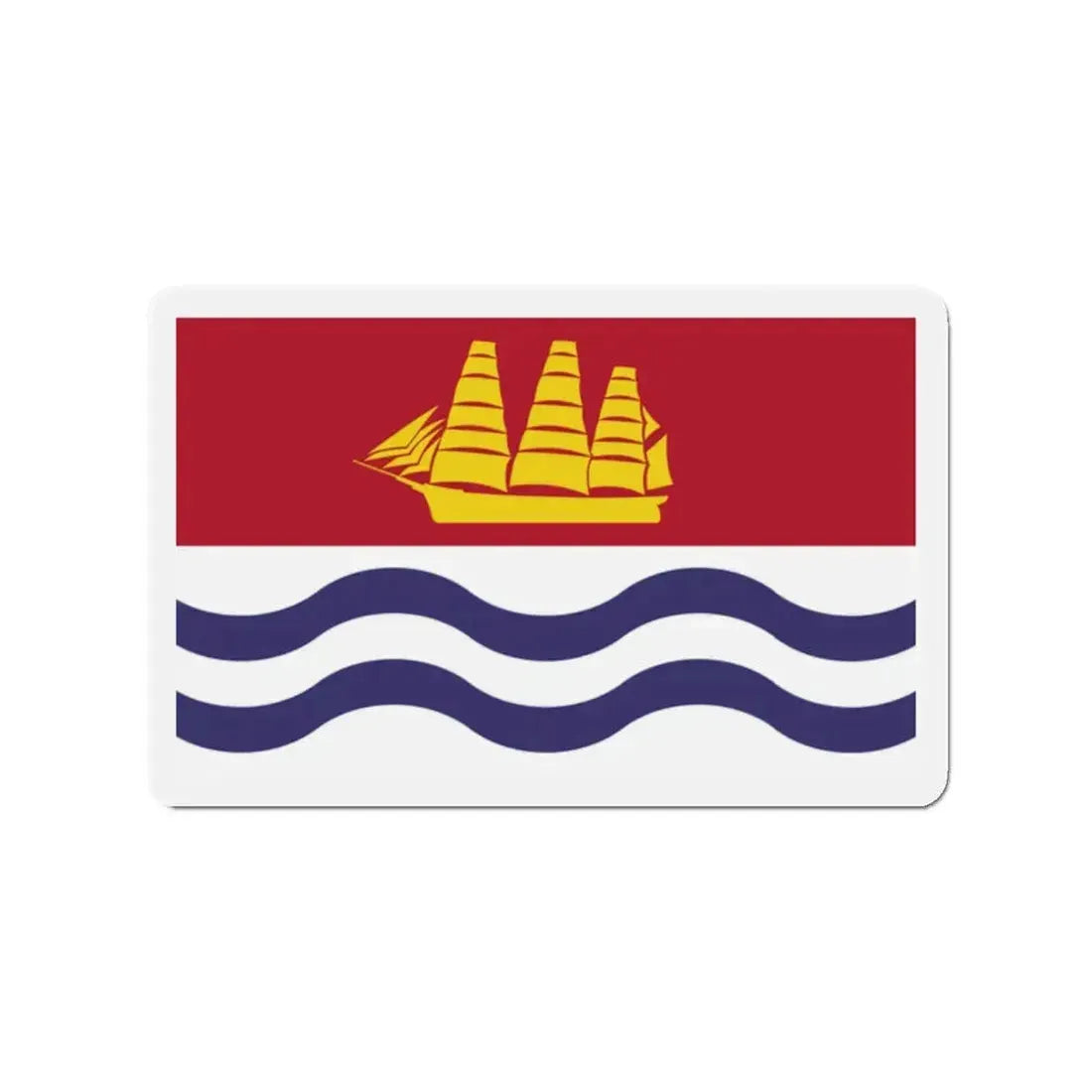 Flag of Bath Maine - Refrigerator Magnet 2 Inch - The Sticker Space