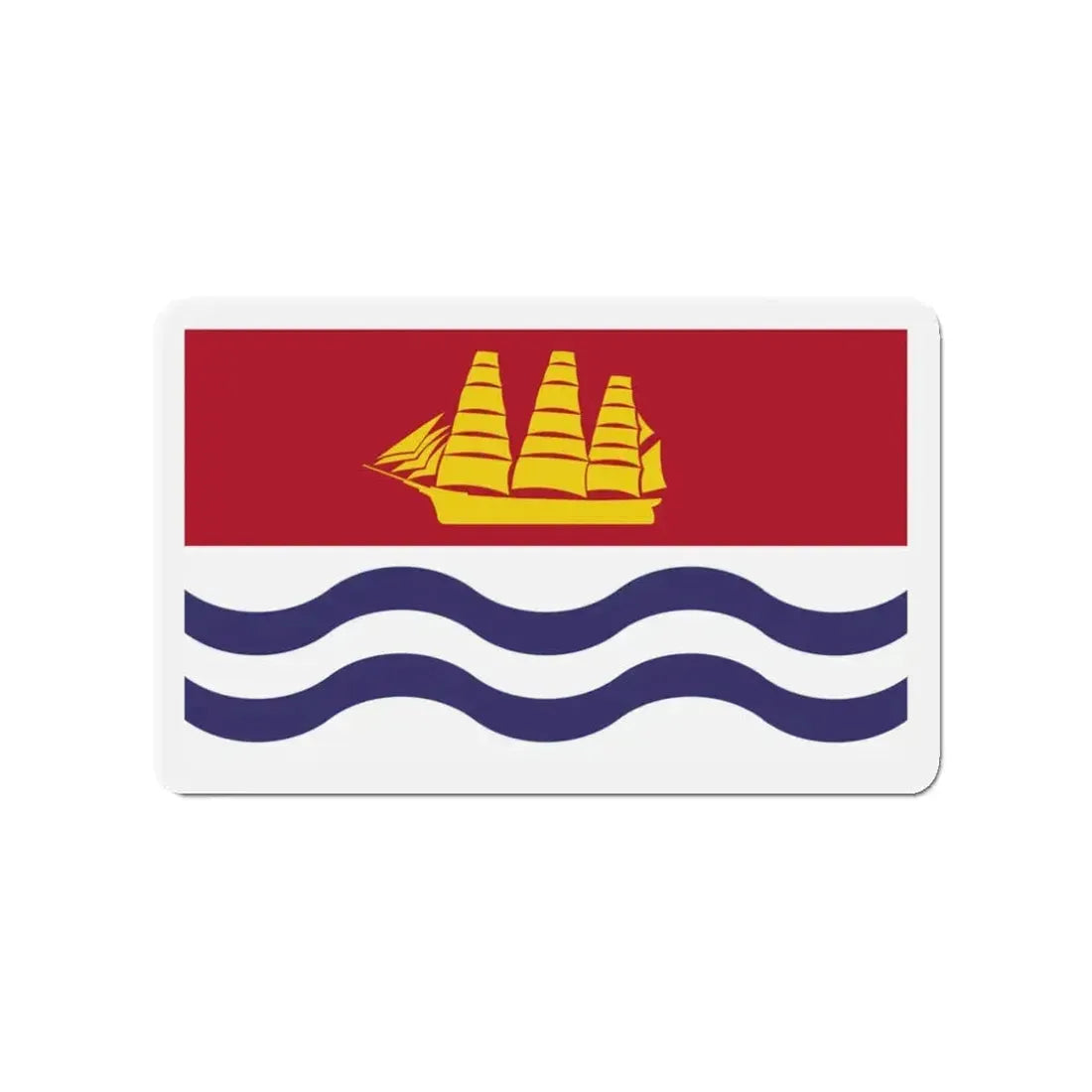 Flag of Bath Maine - Refrigerator Magnet 3 Inch - The Sticker Space