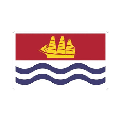 Flag of Bath Maine (United States) STICKER Vinyl Kiss-Cut Decal 4 Inch White - The Sticker Space