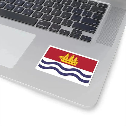 Flag of Bath Maine (United States) STICKER Vinyl Kiss-Cut Decal - The Sticker Space