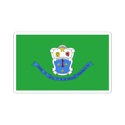 Flag of Baton Rouge Louisiana 1968-1995 (United States) STICKER Vinyl Kiss-Cut Decal 2 Inch White - The Sticker Space
