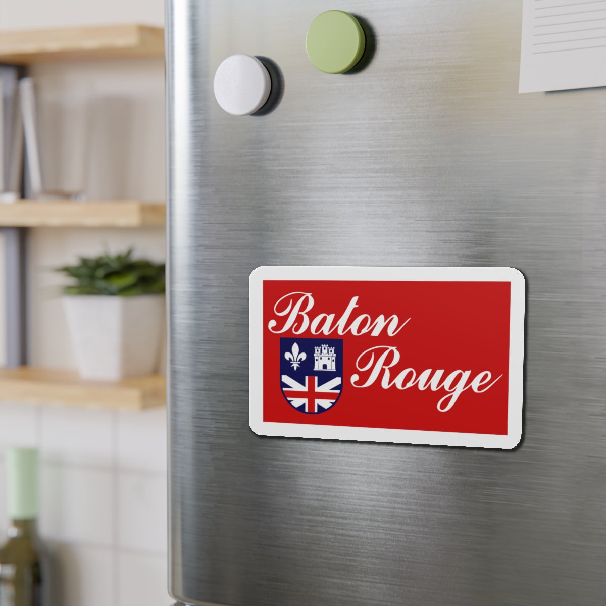 Flag of Baton Rouge Louisiana - Die-Cut Magnet-The Sticker Space