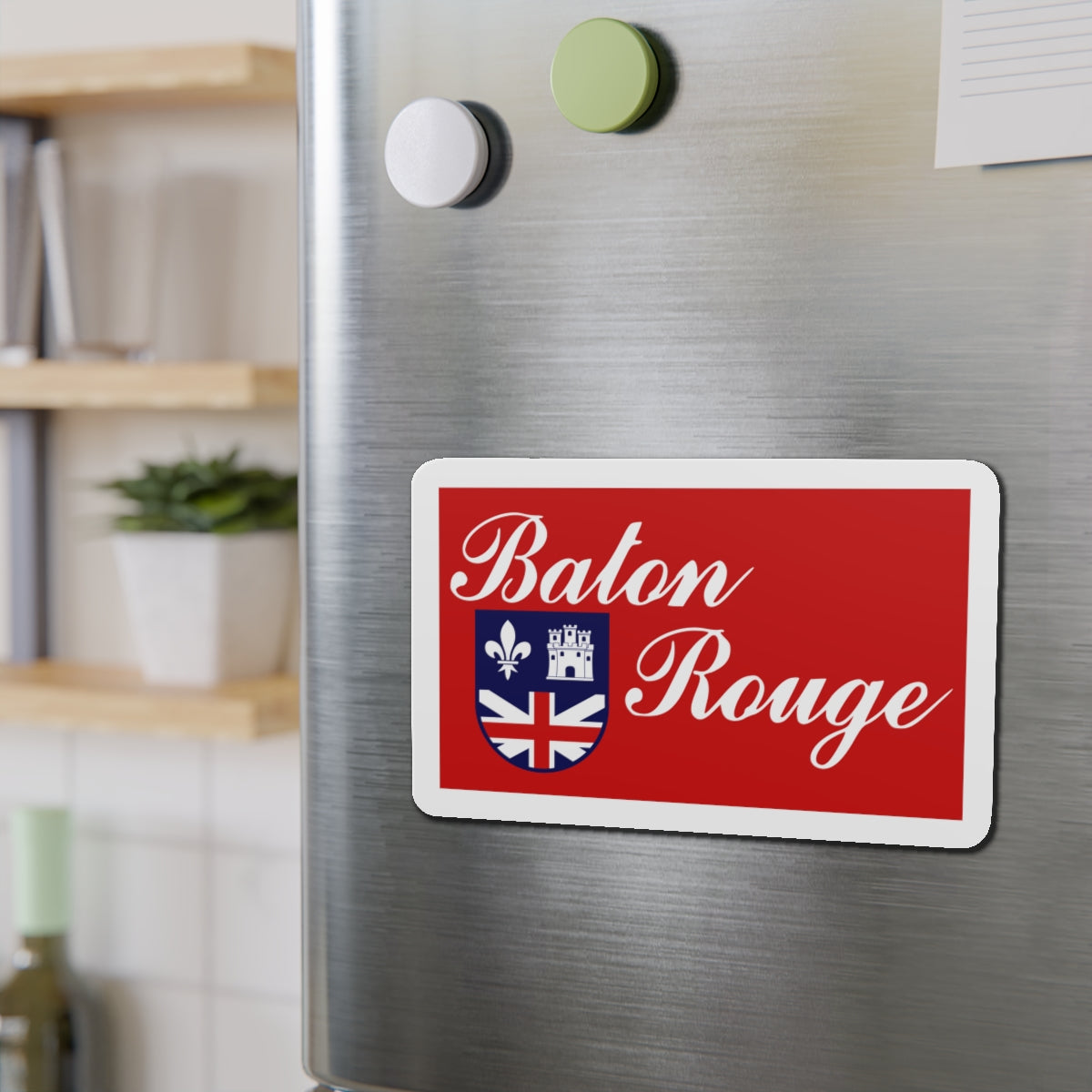 Flag of Baton Rouge Louisiana - Die-Cut Magnet-The Sticker Space