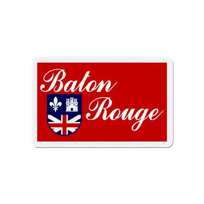 Flag of Baton Rouge Louisiana - Refrigerator Magnet 5 Inch - The Sticker Space