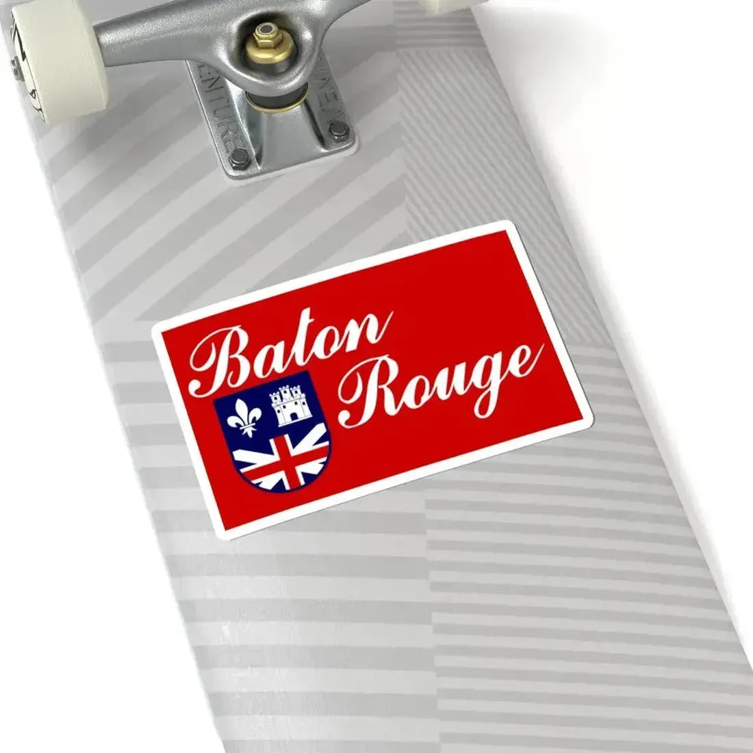 Flag of Baton Rouge Louisiana (United States) STICKER Vinyl Kiss-Cut Decal - The Sticker Space