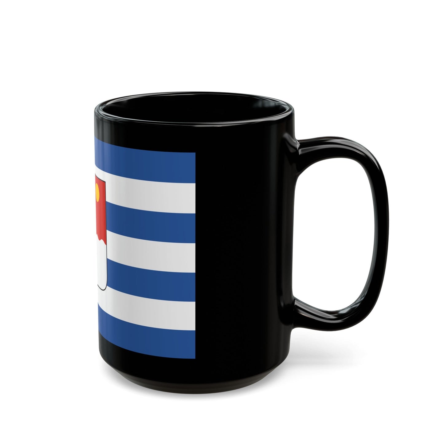 Flag of Batumi Georgia - Black Coffee Mug-The Sticker Space