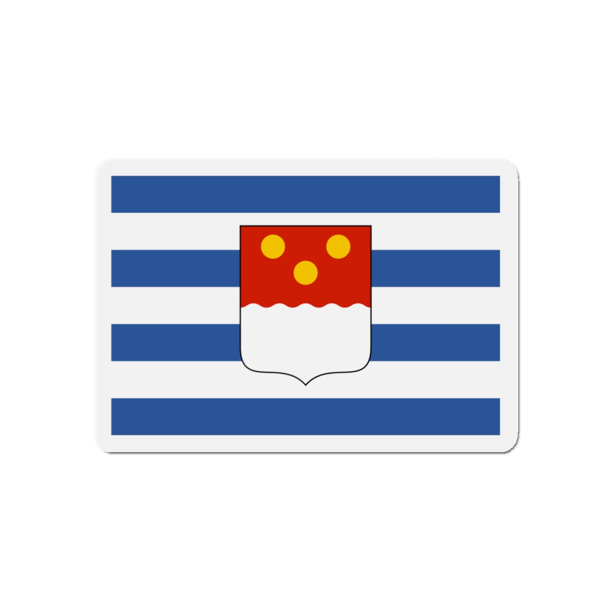 Flag of Batumi Georgia - Die-Cut Magnet-5" x 5"-The Sticker Space