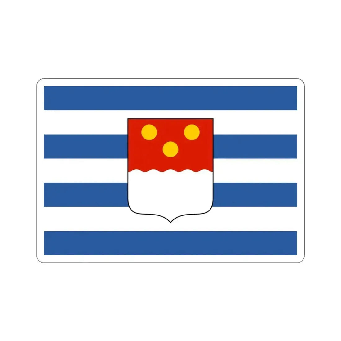 Flag of Batumi Georgia STICKER Vinyl Die-Cut Decal 3 Inch - The Sticker Space