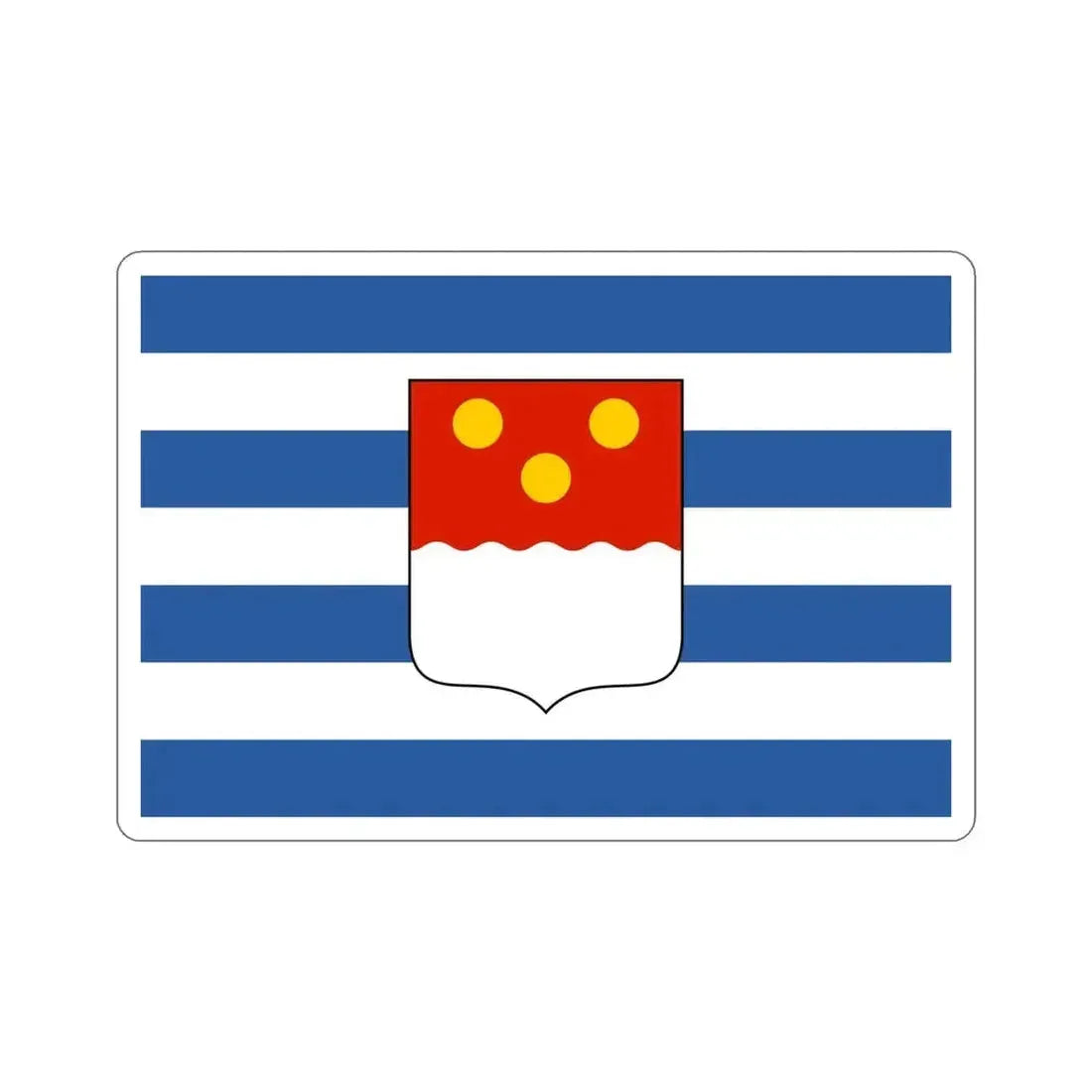 Flag of Batumi Georgia STICKER Vinyl Die-Cut Decal 4 Inch - The Sticker Space
