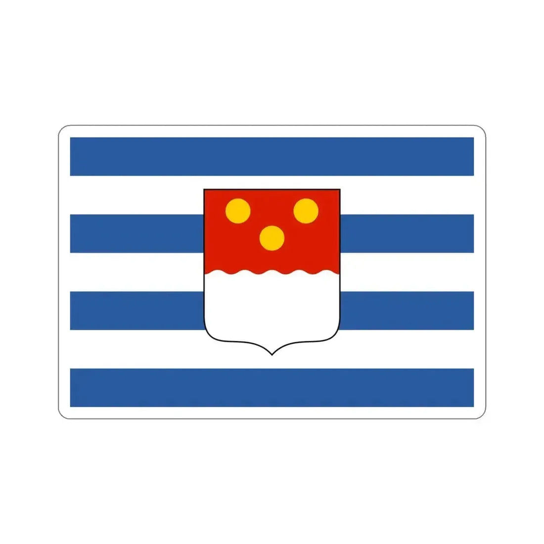 Flag of Batumi Georgia STICKER Vinyl Die-Cut Decal 4 Inch - The Sticker Space