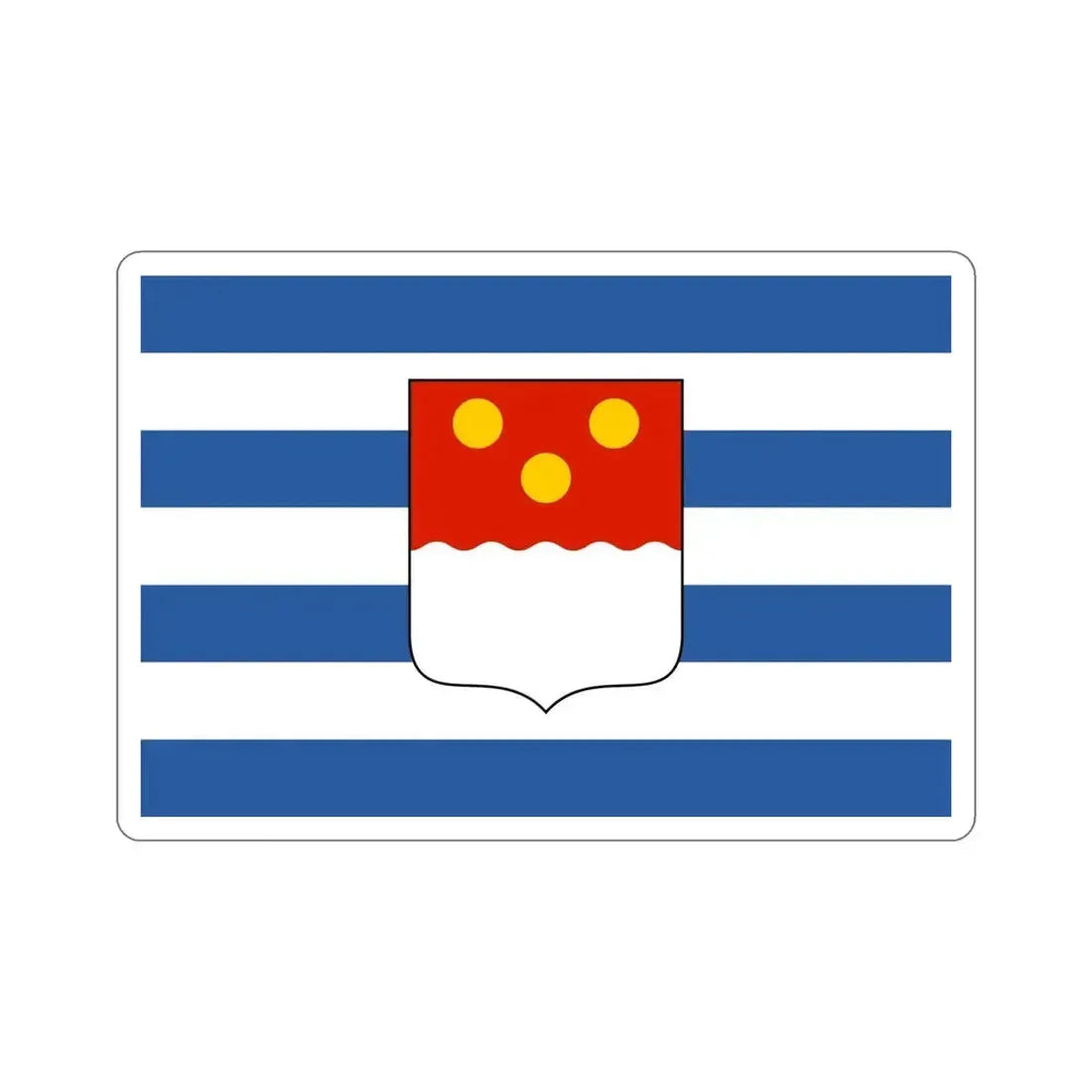 Flag of Batumi Georgia STICKER Vinyl Die-Cut Decal 6 Inch - The Sticker Space