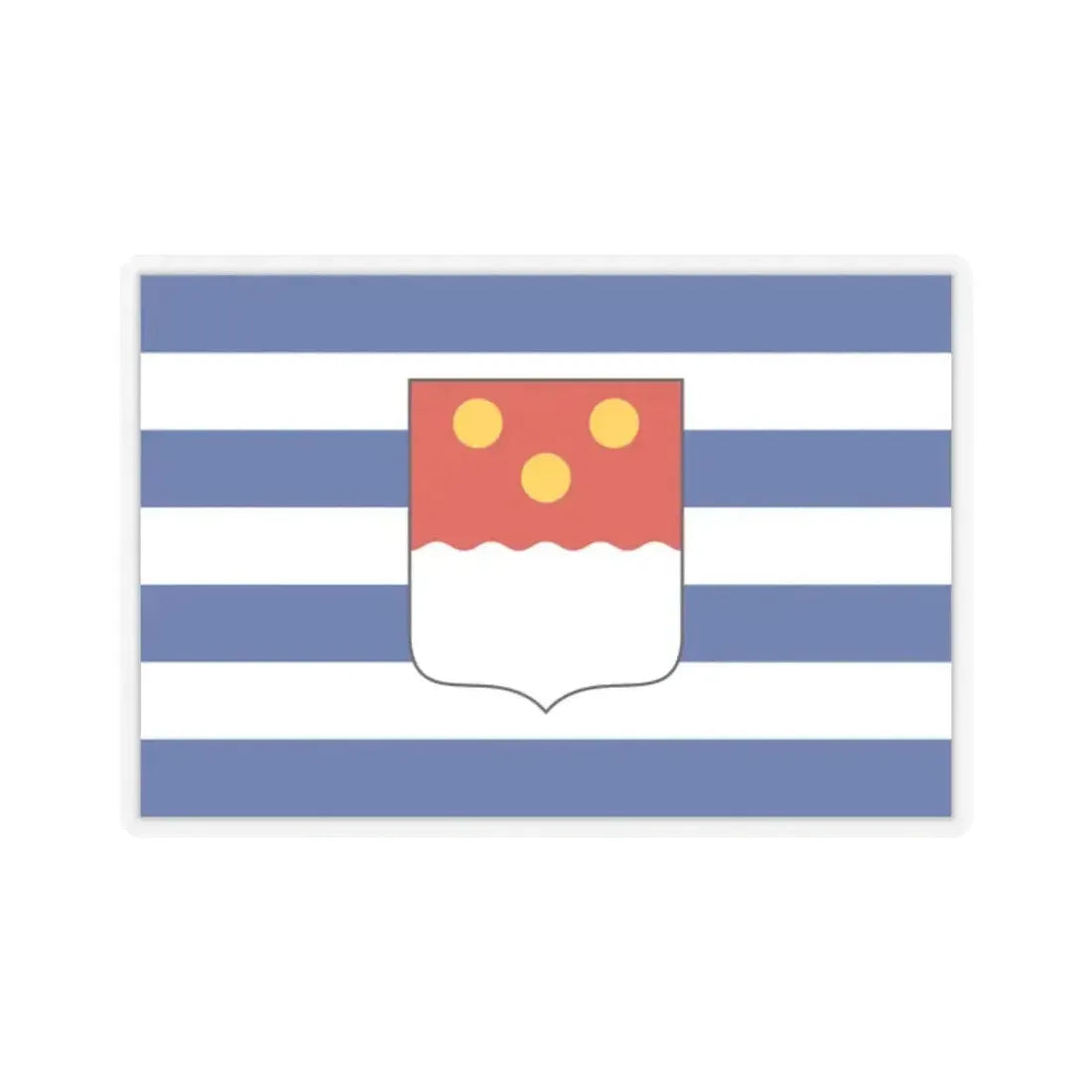 Flag of Batumi Georgia - STICKER Vinyl Kiss-Cut Decal 2 Inch Transparent - The Sticker Space