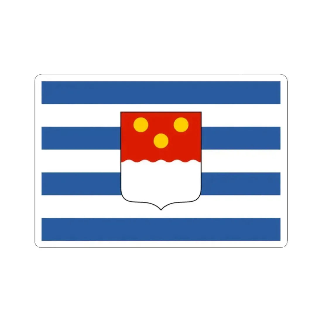 Flag of Batumi Georgia - STICKER Vinyl Kiss-Cut Decal 2 Inch White - The Sticker Space