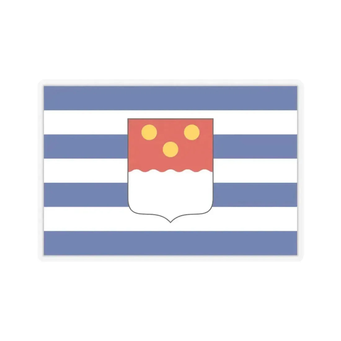 Flag of Batumi Georgia - STICKER Vinyl Kiss-Cut Decal 3 Inch Transparent - The Sticker Space