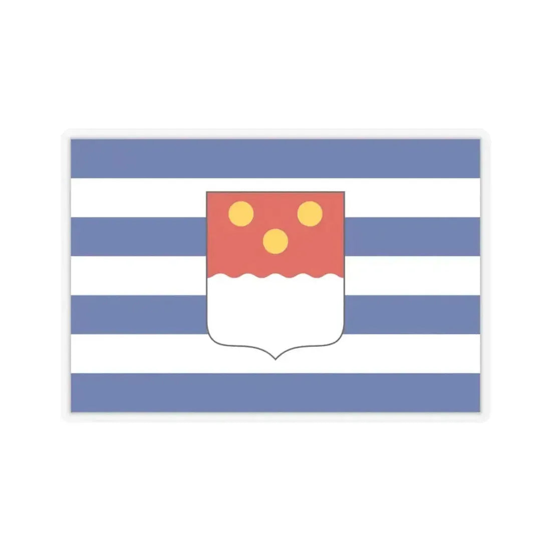 Flag of Batumi Georgia - STICKER Vinyl Kiss-Cut Decal 4 Inch Transparent - The Sticker Space