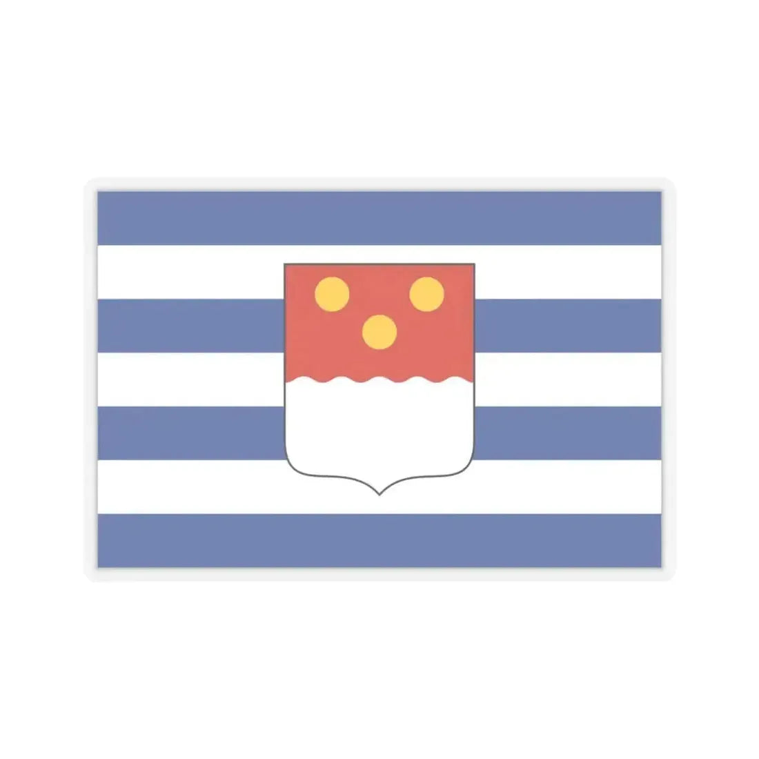Flag of Batumi Georgia - STICKER Vinyl Kiss-Cut Decal 6 Inch Transparent - The Sticker Space