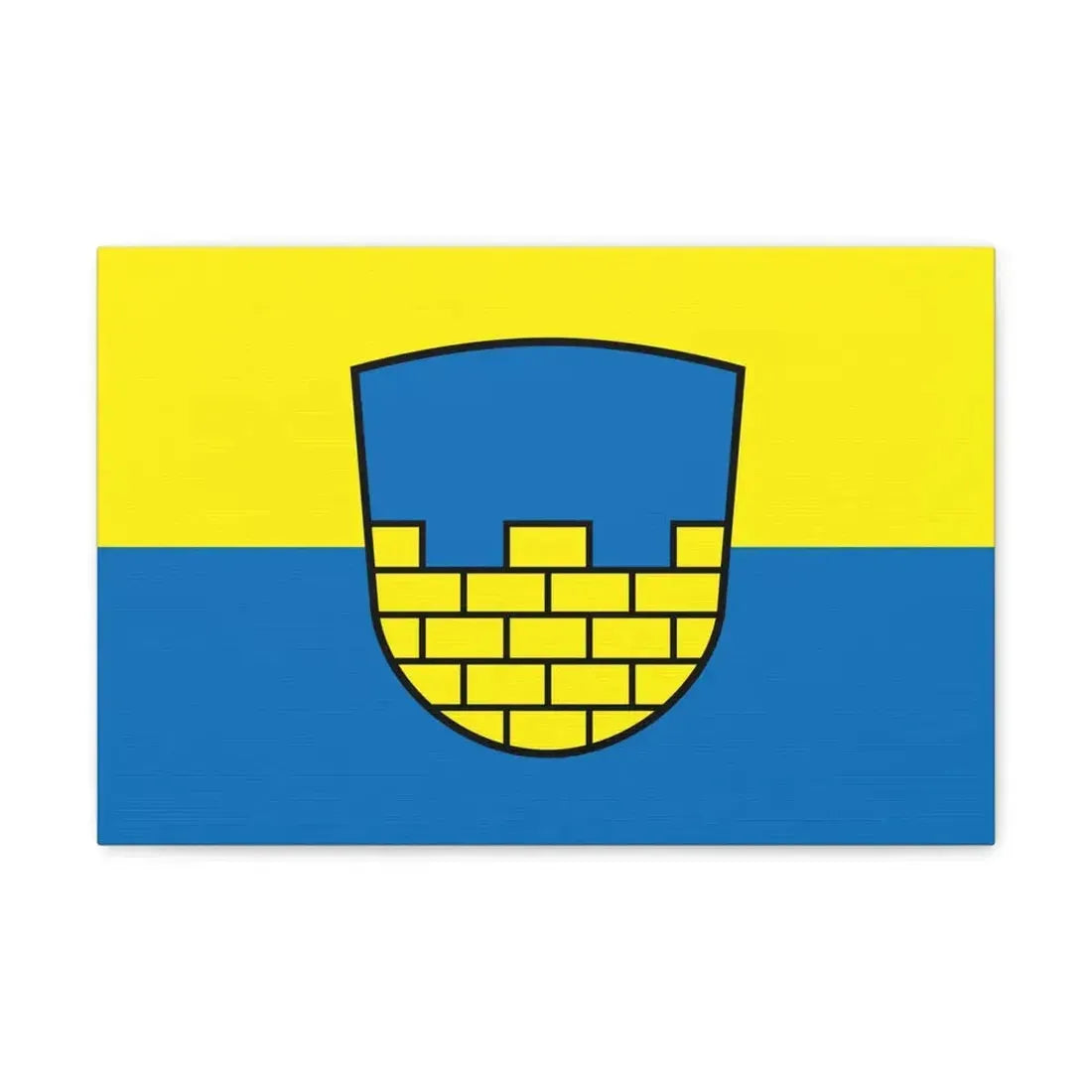 Flag of Bautzen Germany - Canvas Wall Art 18″ x 12″ 1.25" - The Sticker Space