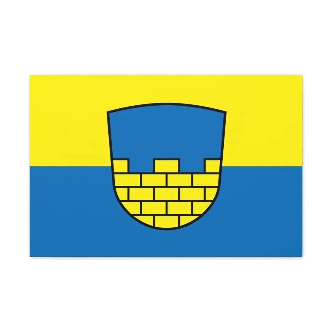 Flag of Bautzen Germany - Canvas Wall Art 24″ x 16″ 1.25" - The Sticker Space