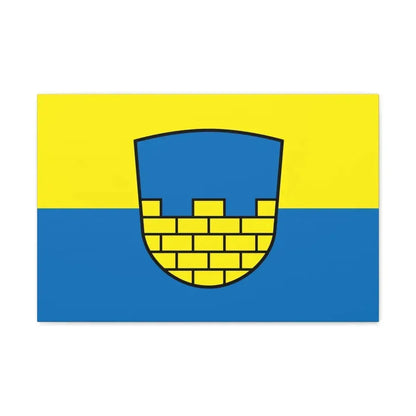 Flag of Bautzen Germany - Canvas Wall Art 24″ x 16″ 1.25" - The Sticker Space