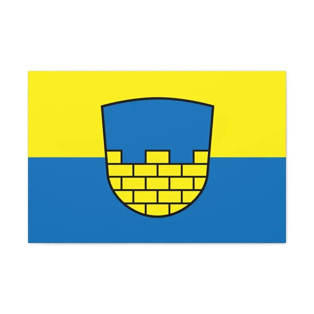 Flag of Bautzen Germany - Canvas Wall Art 30" x 20" 1.25" - The Sticker Space