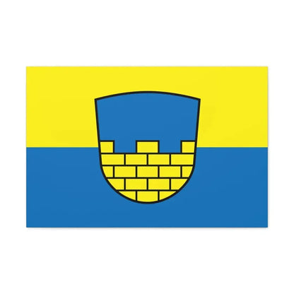 Flag of Bautzen Germany - Canvas Wall Art 30" x 20" 1.25" - The Sticker Space