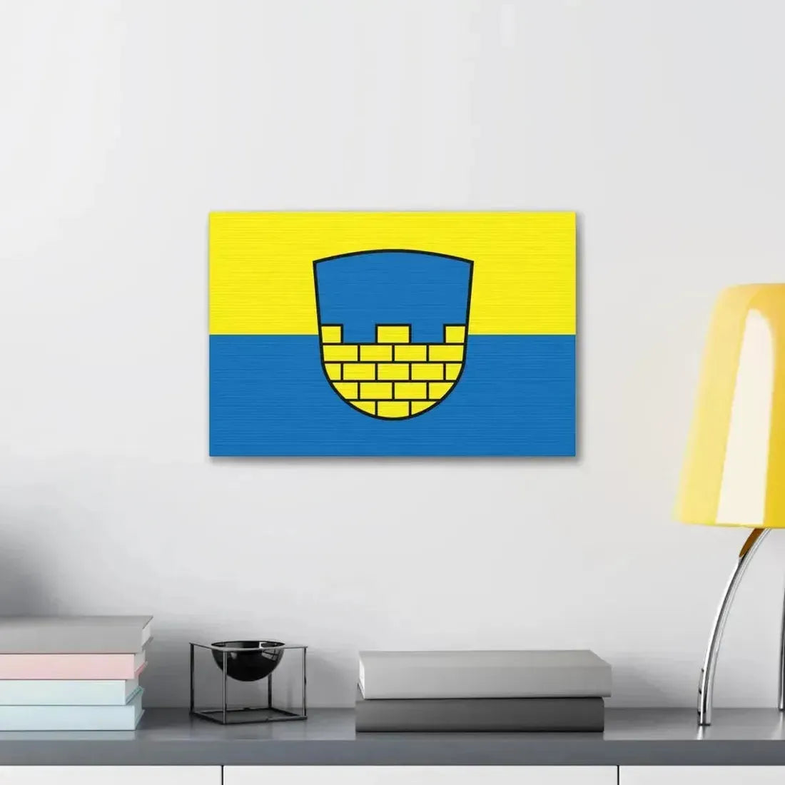 Flag of Bautzen Germany - Canvas Wall Art - The Sticker Space