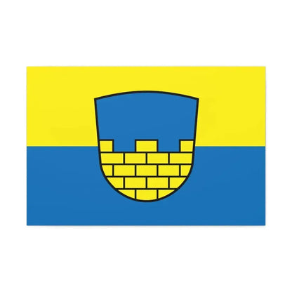 Flag of Bautzen Germany - Canvas Wall Art - The Sticker Space