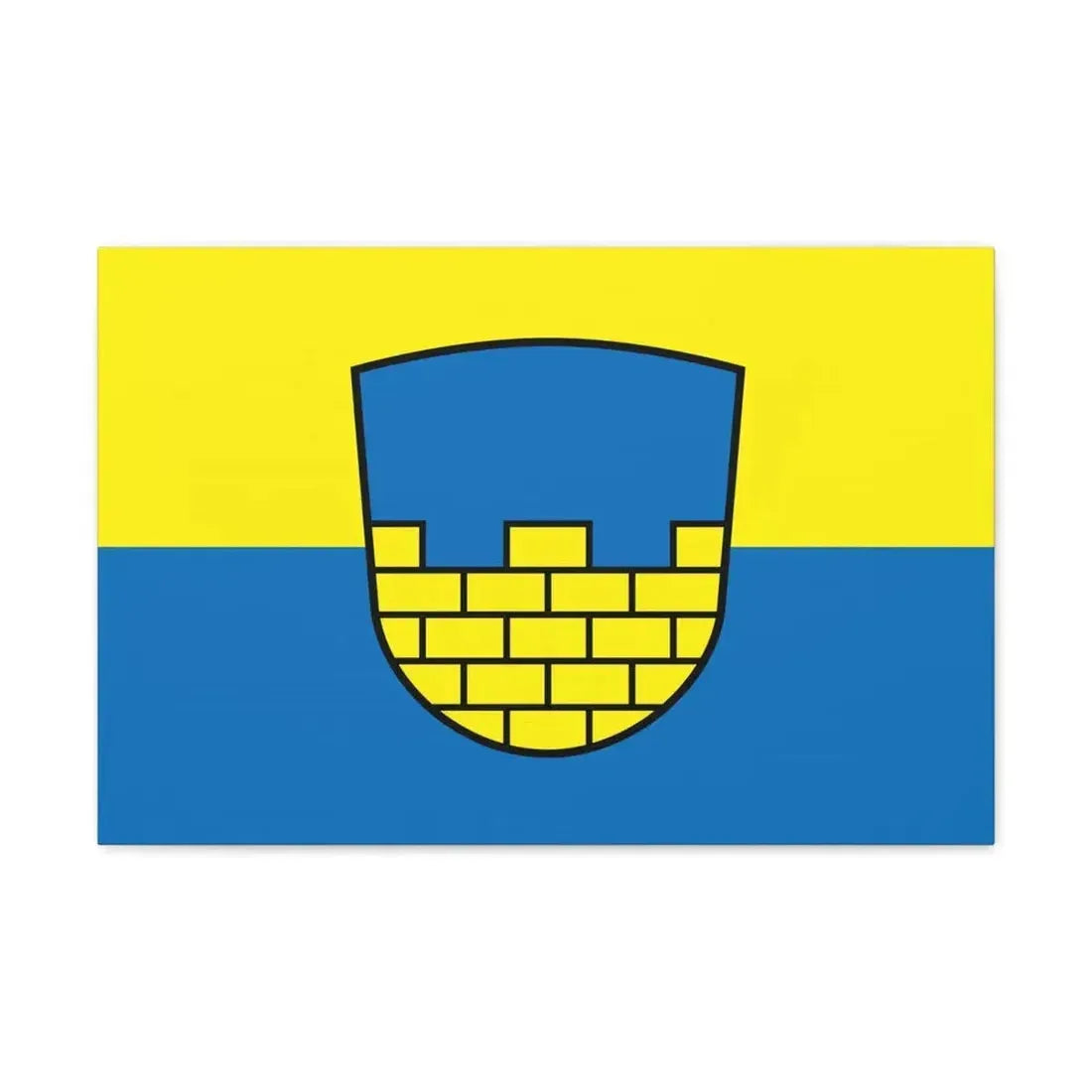 Flag of Bautzen Germany - Canvas Wall Art - The Sticker Space