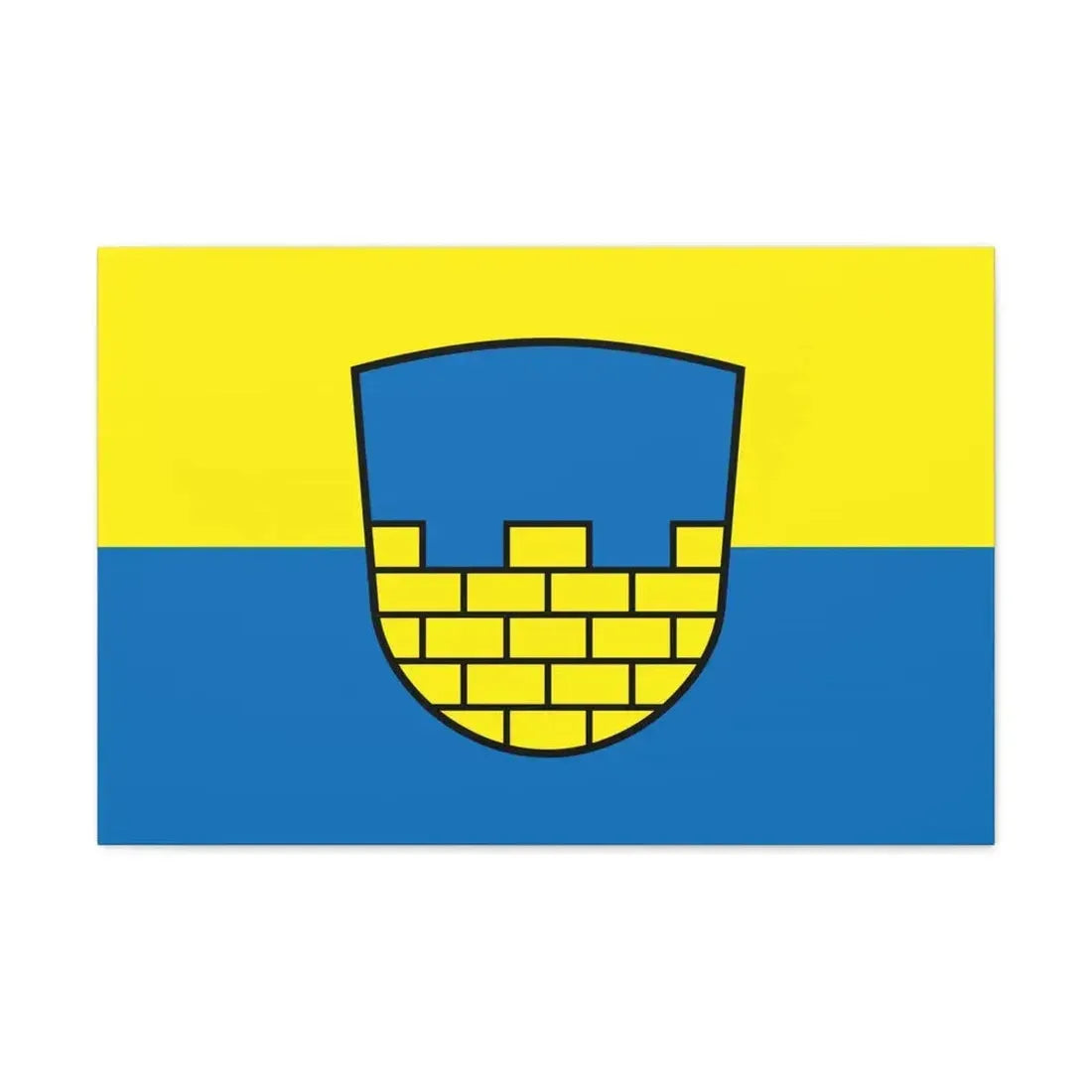 Flag of Bautzen Germany - Canvas Wall Art - The Sticker Space