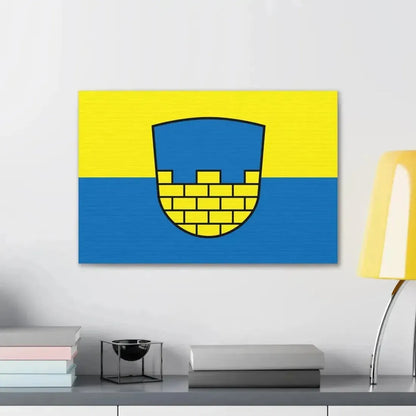 Flag of Bautzen Germany - Canvas Wall Art - The Sticker Space
