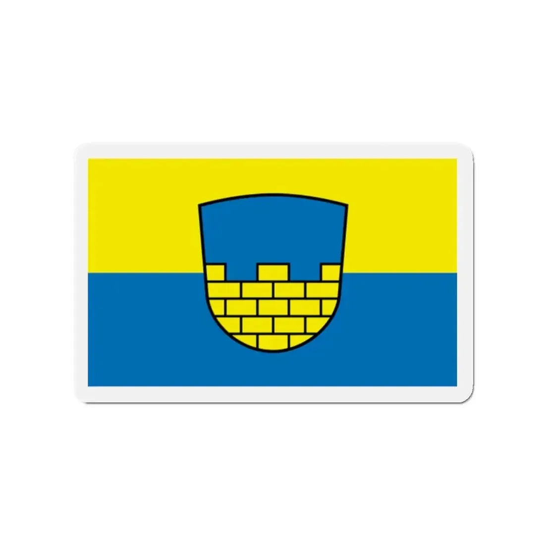 Flag of Bautzen Germany - Refrigerator Magnet 2 Inch - The Sticker Space