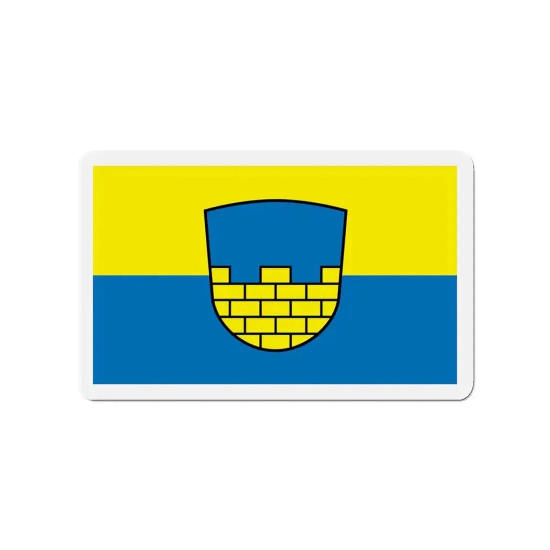 Flag of Bautzen Germany - Refrigerator Magnet 3 Inch - The Sticker Space