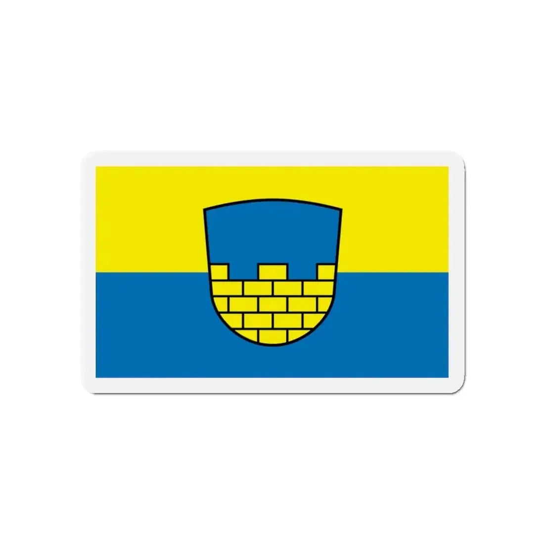 Flag of Bautzen Germany - Refrigerator Magnet 4 Inch - The Sticker Space