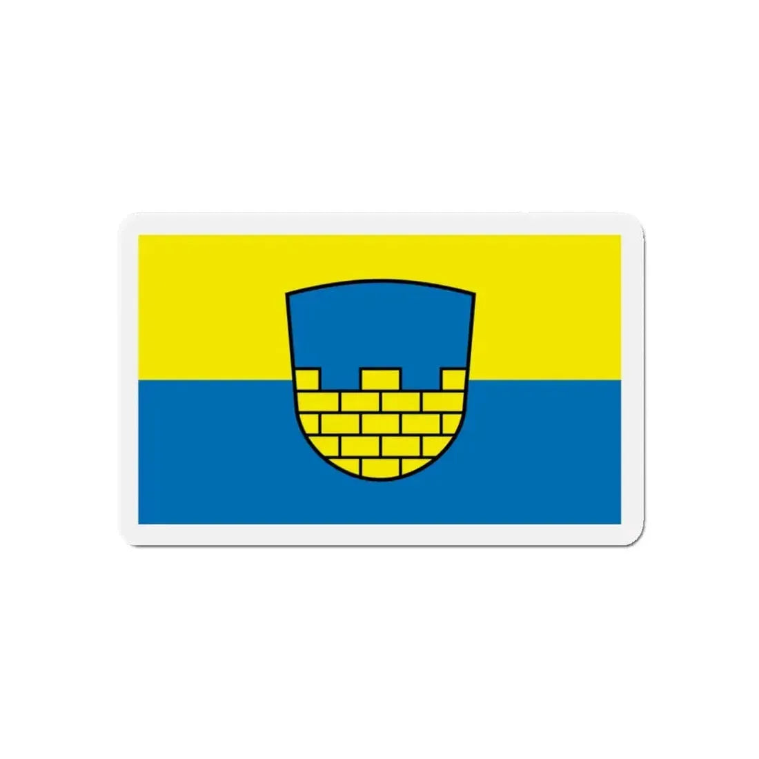 Flag of Bautzen Germany - Refrigerator Magnet 5 Inch - The Sticker Space