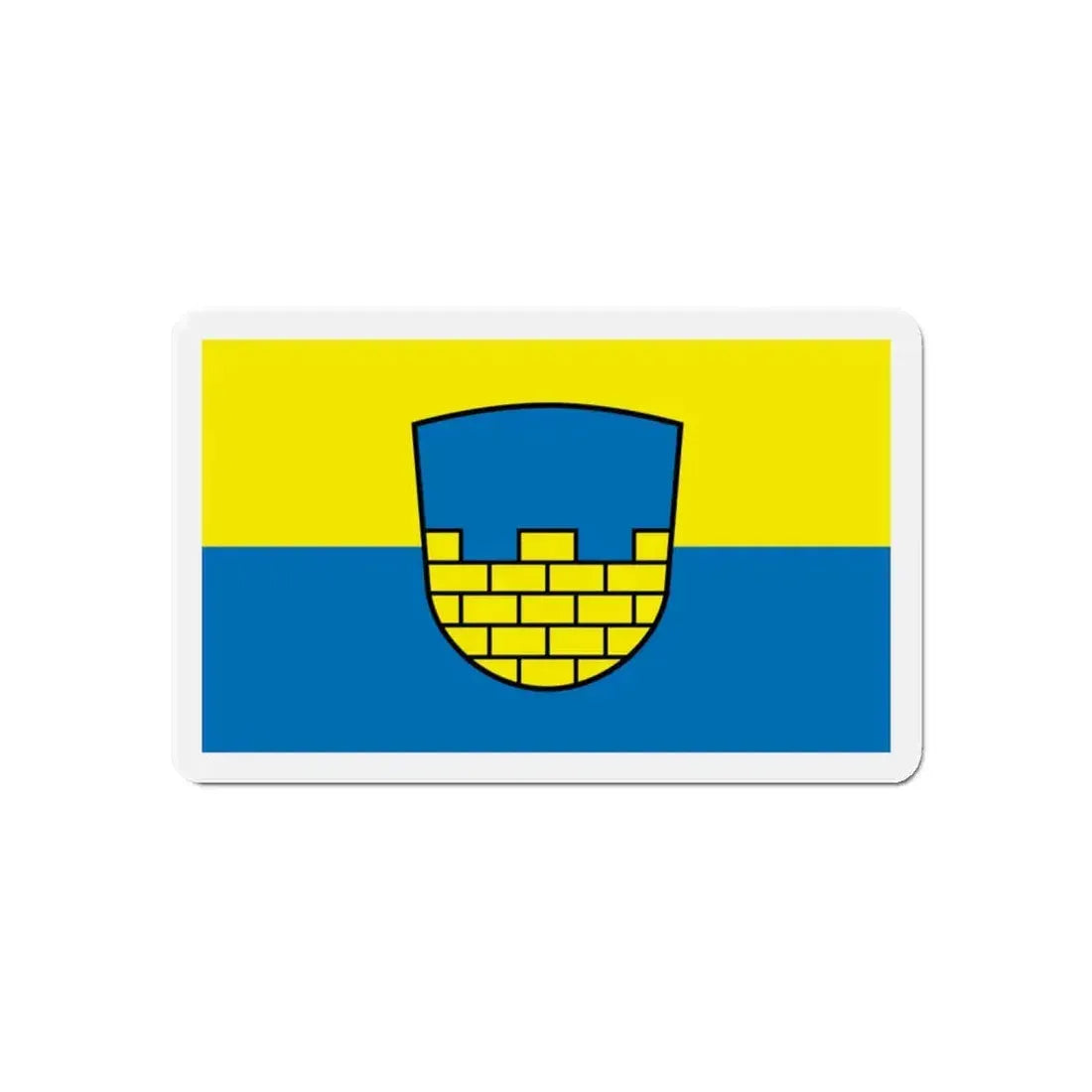 Flag of Bautzen Germany - Refrigerator Magnet 6 Inch - The Sticker Space